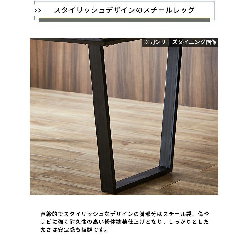 セラミック ローテーブル 120cm×55cm 大理石調 艶無し 黒 セラミック