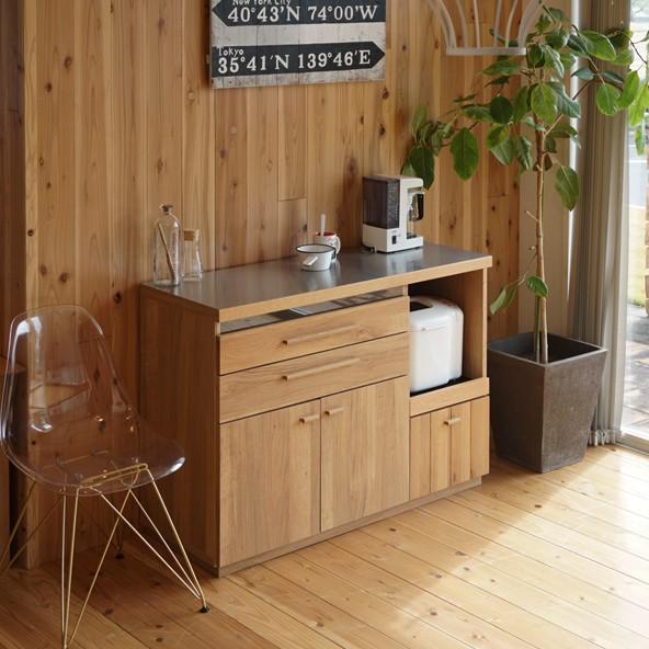 キッチンカウンター おしゃれ ステンレス キッチン 収納 レンジ台 北欧 完成品 1 Toh 0058 Good Balance Interior 通販 Yahoo ショッピング