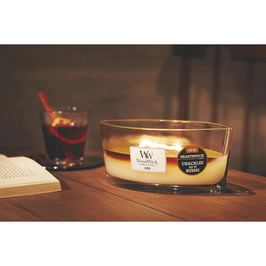 WoodWick ウッドウィック ハースウィック　L ホワイトティー＆ジャスミン Amazon.co.jp: カメヤマ Wood Wick ハースウィックキャンドルL