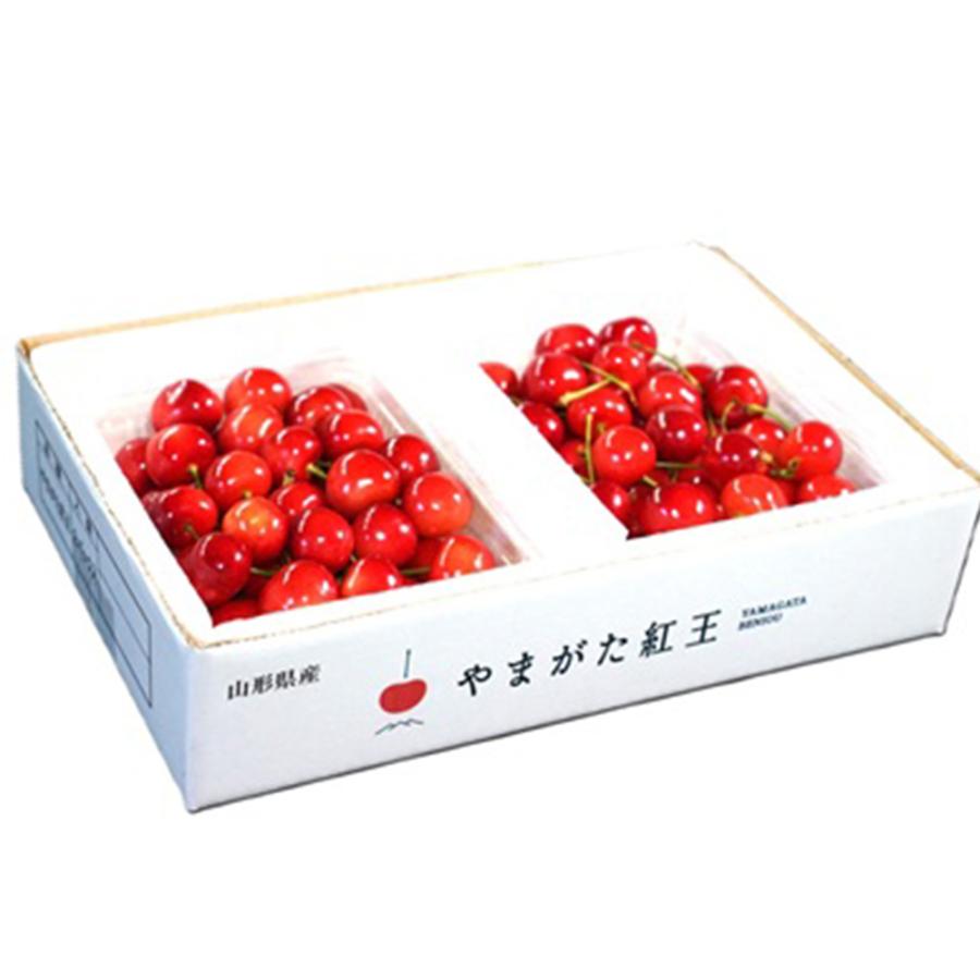山形県産　【訳あり】やまがた紅王　バラ詰め2kg 万果 やまがた紅王 300g×2パック ばら詰め 6月中旬〜7月上旬出荷 指定