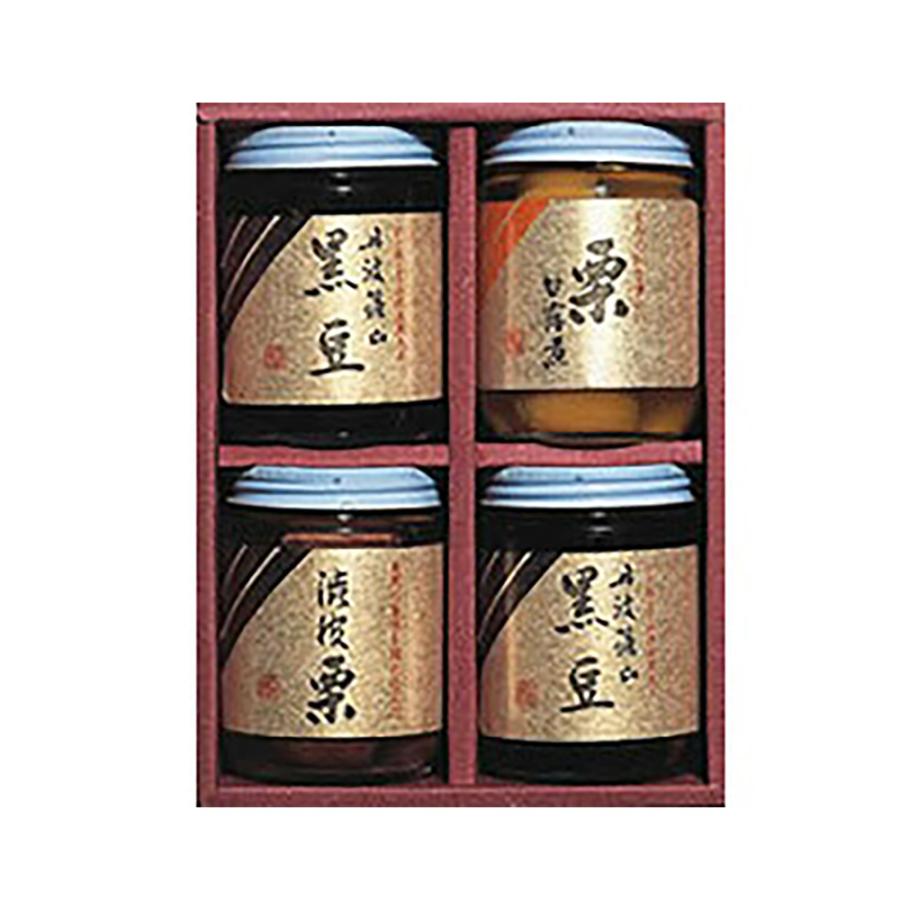 JA丹波ささやま 丹波篠山特産品 黒豆煮 栗甘露煮 栗渋皮煮 計4個セット