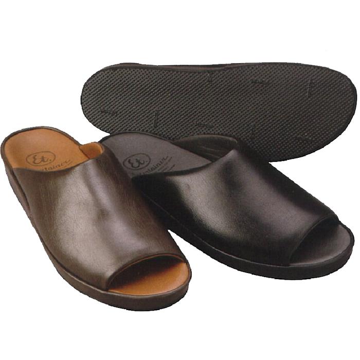 弘進商事 ドクターサンダル 紳士 ブラック Ｍサイズ 送料無料 シューズ スリッパ 社内履き 室内履き 外履き 靴 エンターテイナー 弘進ゴム 弘進商事 ドクターサンダル 紳士 ブラック Mサイズ 送料無料 シューズ