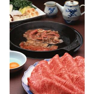 指定日必須】浅草今半 黒毛和牛 木箱入 すき焼き用わりした付 送料無料