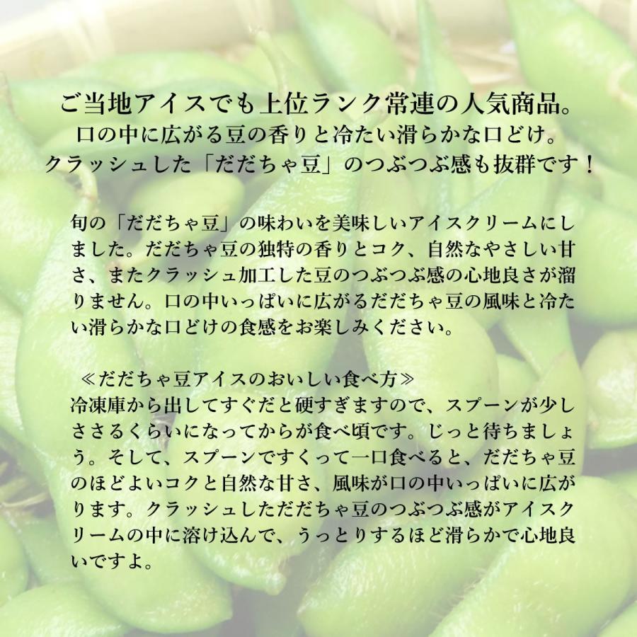 送料無料 JA鶴岡 殿様のだだちゃ豆アイスクリーム 8個セット スイーツ 洋菓子 お菓子 枝豆 ご当地商品 お取り寄せ 山形県 ギフト 贈答|g-call|07