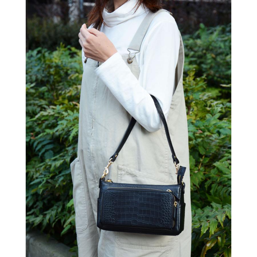 PICORA 牛革3WAYお財布バッグ ブラック レザー ピコラ : G-Call 食通