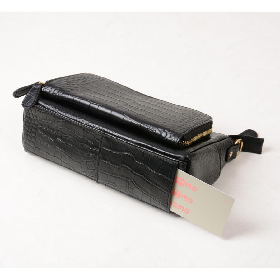 PICORA 牛革 3WAY お財布 バッグ ネイビー レザー ピコラ 紺 : G-Call