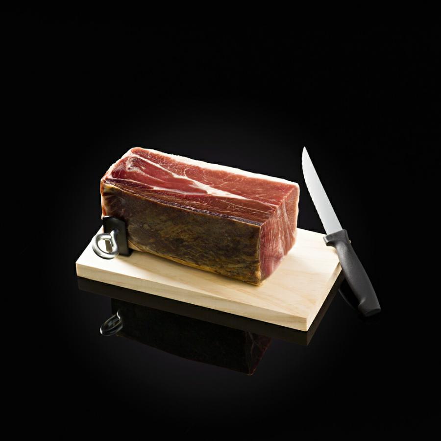 ハモンセラーノ ミニ原木 800g 専用固定式ホルダー ナイフセット 送料