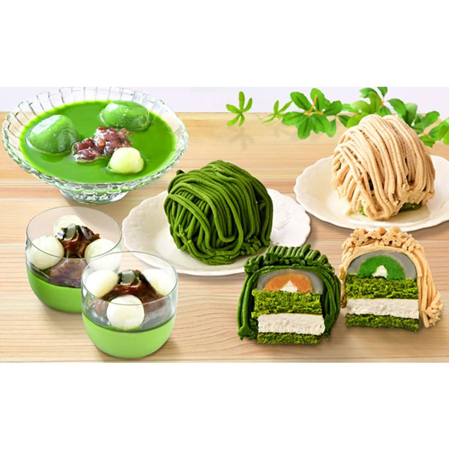 東山茶寮 和華 宇治抹茶スイーツ 栗と宇治抹茶の水まんじゅう