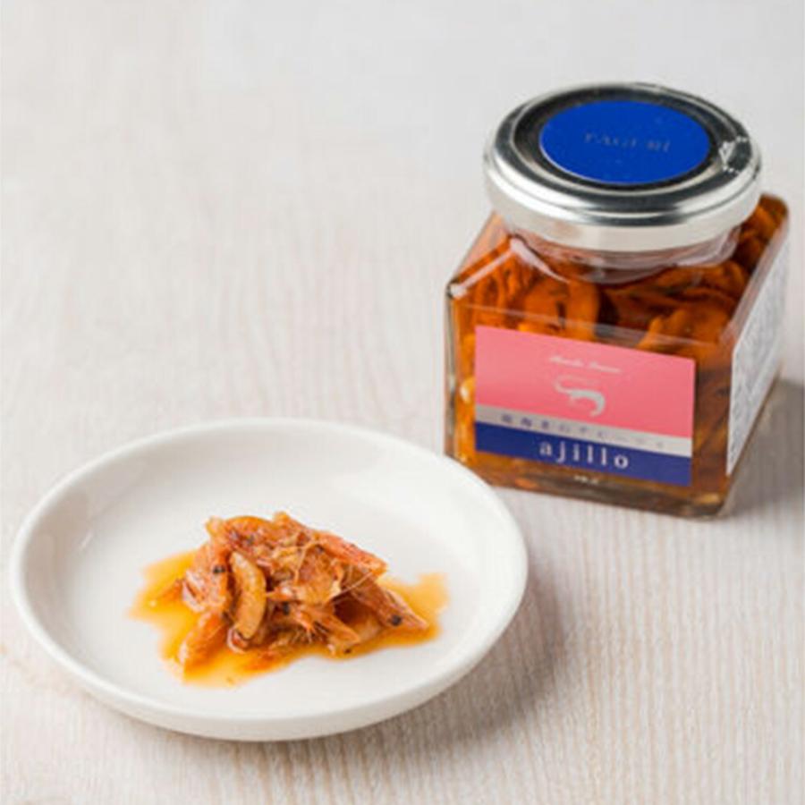 三角屋水産 桜海老のアヒージョ 2個入 多具里 調味料 北海道/四国/九州・沖縄送料別 静岡 アヒージョ 桜えび 桜海老 海老 えび エビ オリーブオイル オイル煮