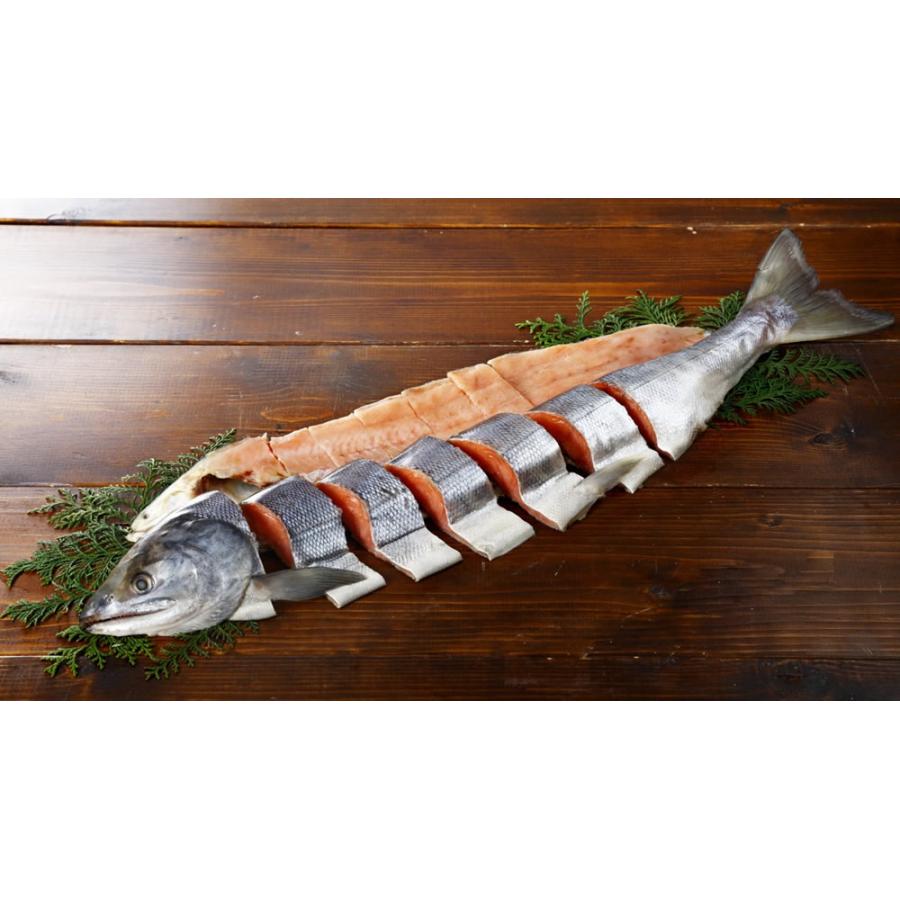 網走水産 新巻鮭 1本切り身 個包装 1.8kg 2.0kg 送料無料 北海道 網走水産 新巻鮭 1本切り身 個包装 1.8kg 2.0kg 送料無料 北海道