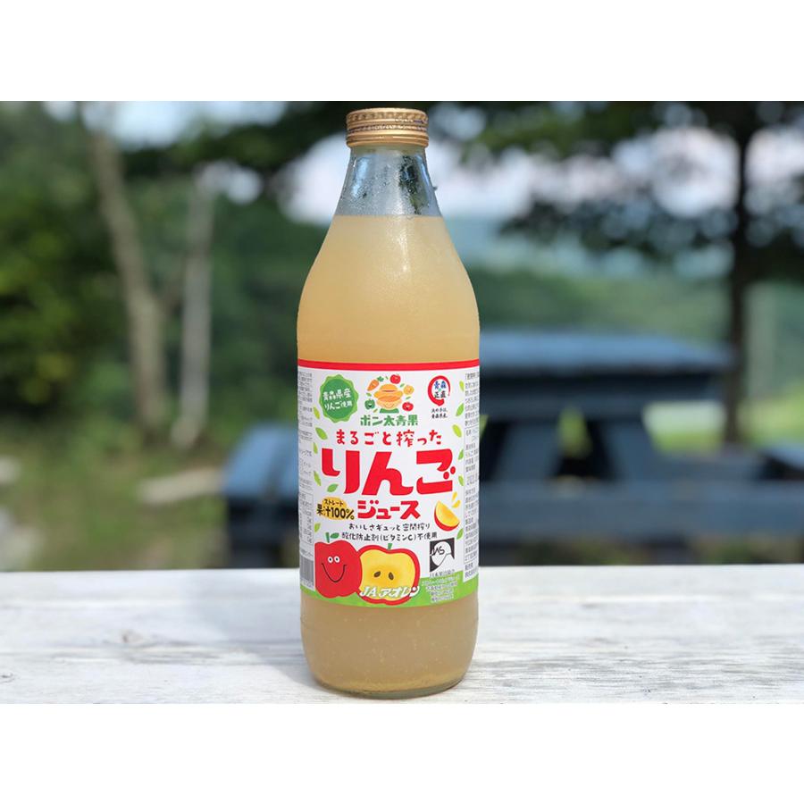 ポン太青果 りんごジュース 1L×6本 指定日不可 送料無料 果汁100