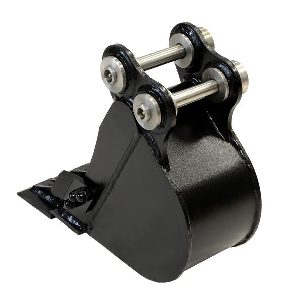 幅狭バケット 幅200mm ピン径25mm アーム幅107mm ツース盤・カッター付