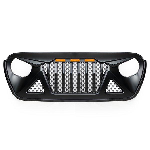 ☆業販値 フロント グリル バッドフェイス アングリースタイル LED