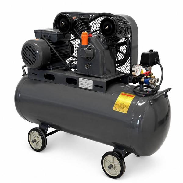 エアーコンプレッサー 単相200V 50Hz 2.2KW 3馬力 100Lタンク 三相契約