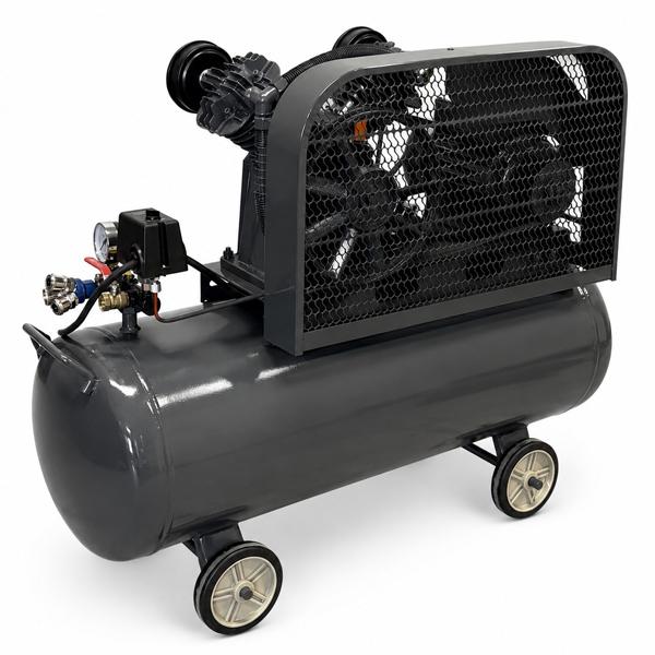 エアーコンプレッサー 単相200V 60Hz 2.2KW 3馬力 100Lタンク 三相契約
