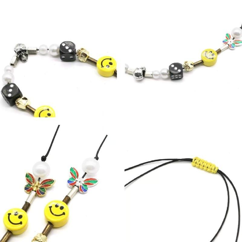 エバーモブ×サルーテ EVAE MOB×SALUTE Smiley Necklace ネックレス スマイリー ヒップホップ HIPHOP ストリート スカル メンズ レディース ユニセックス｜g-field｜07