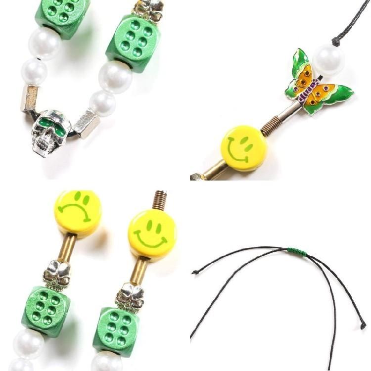 エバーモブ×サルーテ EVAE MOB×SALUTE Smiley Necklace ネックレス スマイリー ヒップホップ HIPHOP ストリート スカル メンズ レディース ユニセックス｜g-field｜09