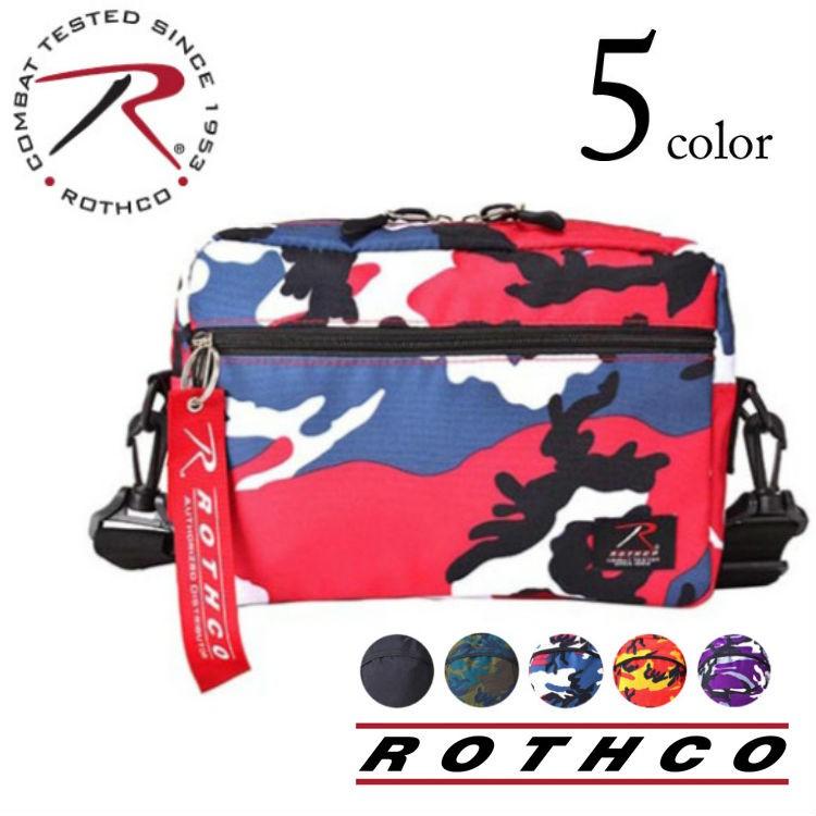 ショルダーバッグ レディース メンズ 斜めがけ かっこいい ROTHCO ロスコ バッグ ミニショルダー 斜め掛け 肩掛け ミリタリー カモフラ 迷彩 バッグ サバゲー｜g-field