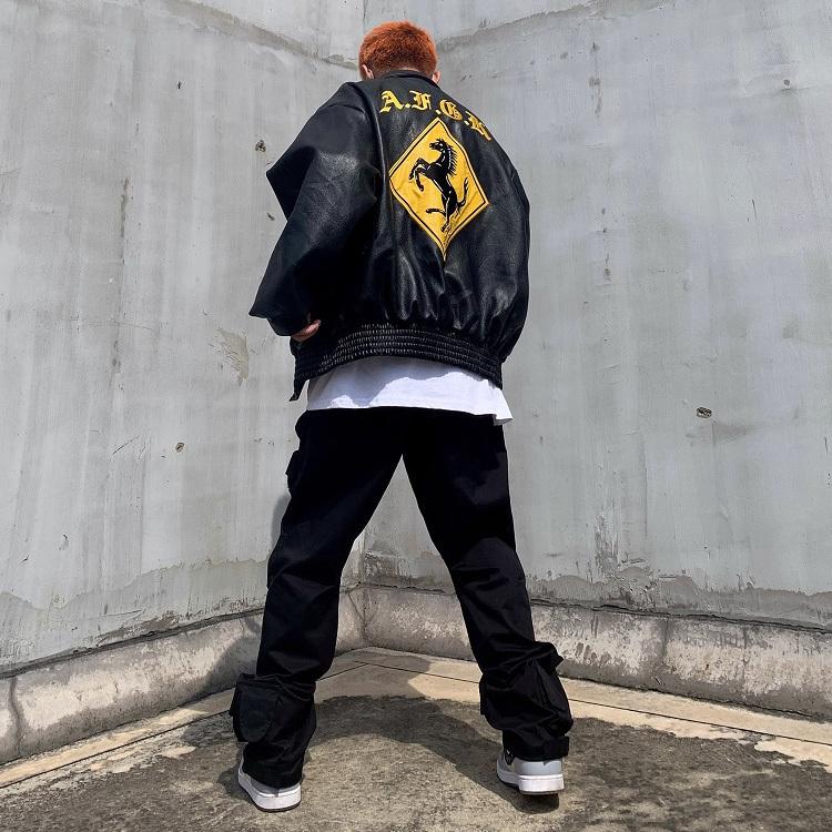 A FEW GOOD KIDS レーシングPUレザージャケット ア フュー