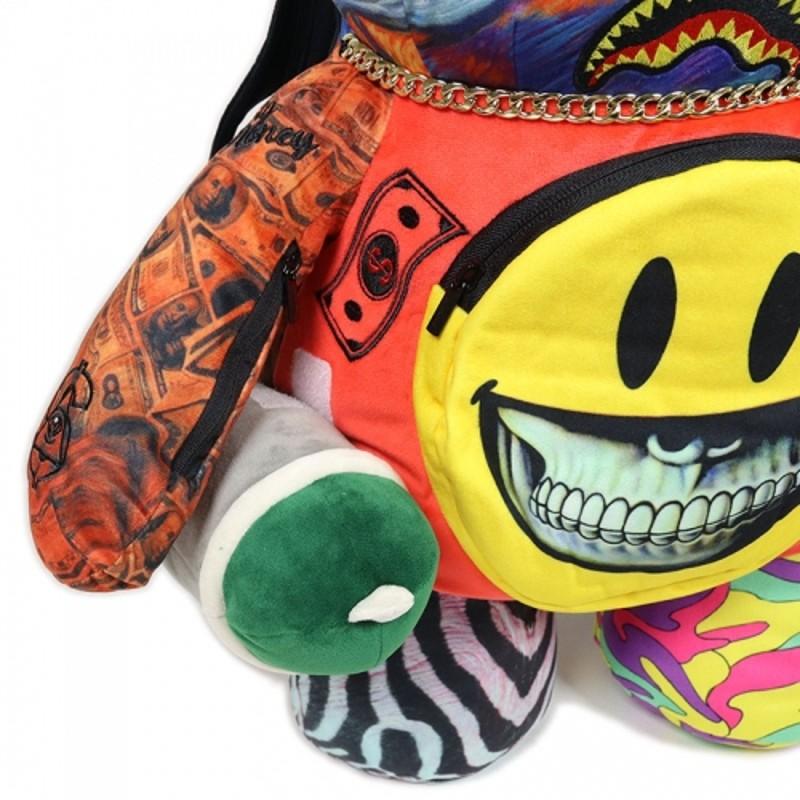 Grin　ぬいぐるみ＋バッグ ぬいぐるみリュック WTF ALIEN BEAR バッグ バックパック SPRAY