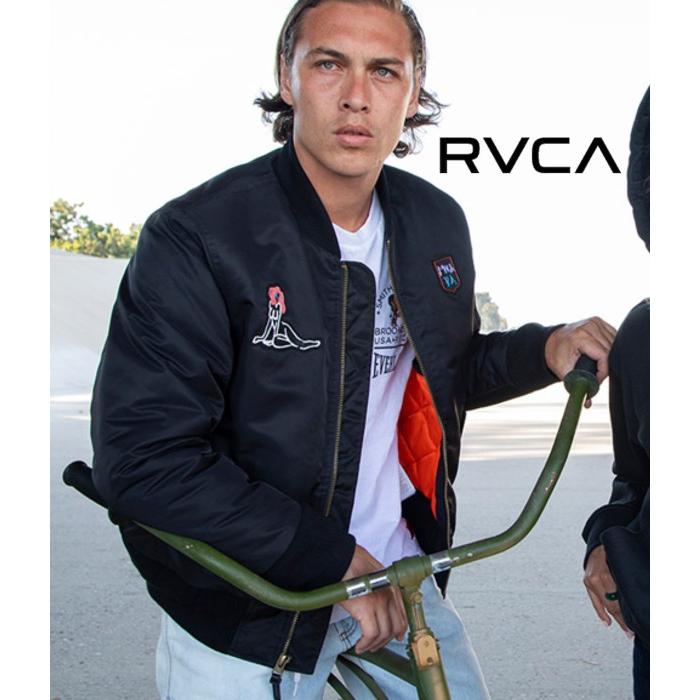 RVCA（ルーカ） MA-1 フライトジャケット メンズ グラフィック刺繍