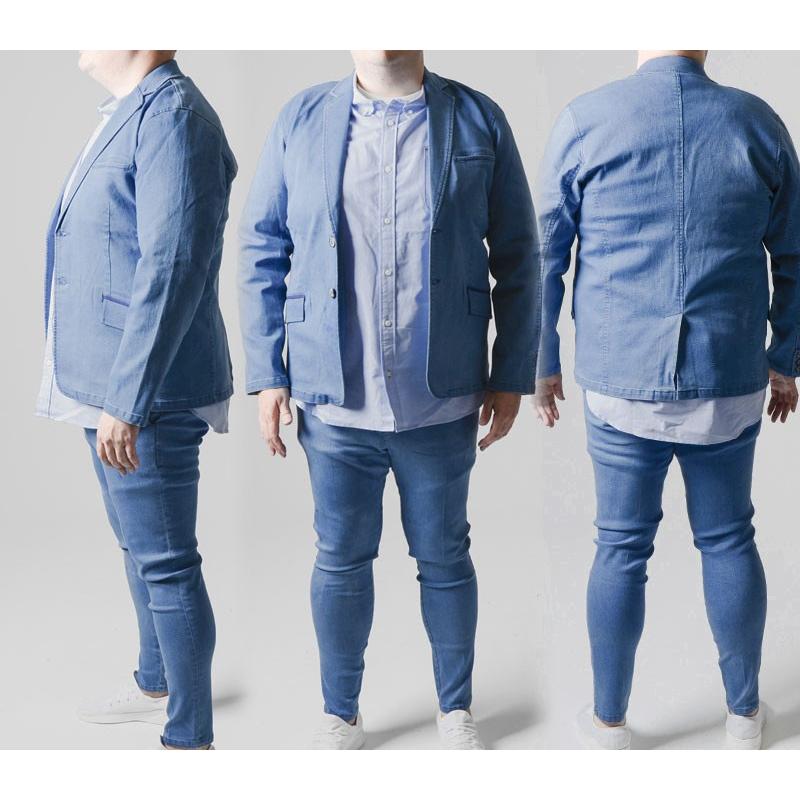 大きいサイズ メンズ 2l 3l 4l 5l デニム セットアップ Slowgan スローガン カジュアル スーツ 上下セット テーラードジャケット スラックス Xxxxl キングサイズ Cajs G Field 通販 Yahoo ショッピング
