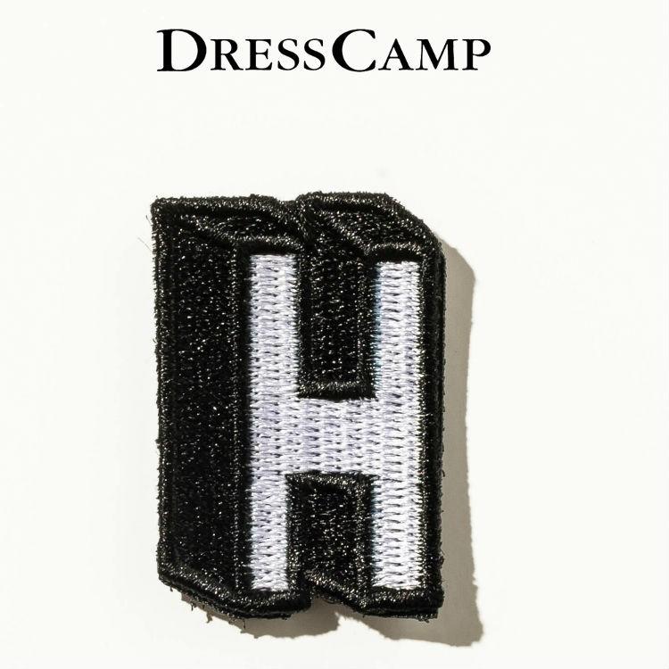 ドレスキャンプ Dresscamp スタム用ワッペンピース アルファベットh マジックテープ イニシャル 名前 ネーム おしゃれ ファッション 刺繍 カスタム アップリケ Dsw 028 G Field 通販 Yahoo ショッピング