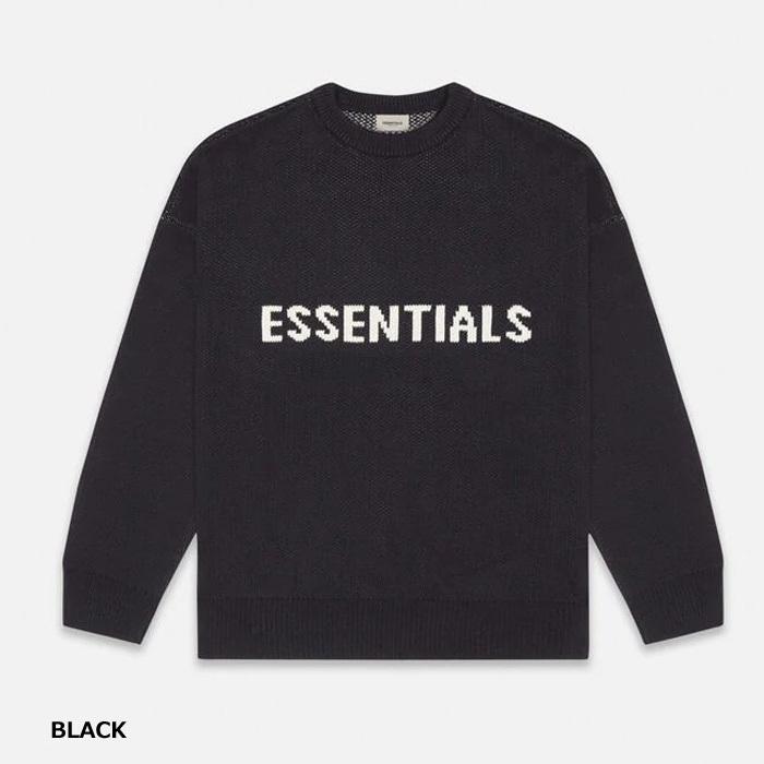 エフオージーエッセンシャルズ FOG ESSENTIALS FRONT LOGO CREW KNIT ニット メンズ トップス セーター パクサン  フィアオブゴッド