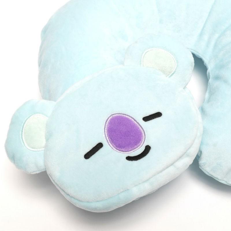 gonoturn ごのたん BT21 KOYA Neck Pillow ネックピロー かわいい まくら 枕 旅行 出張 電車 バス 移動 睡眠 快眠 ブルー BTS 防弾少年団 K-POP｜g-field｜02