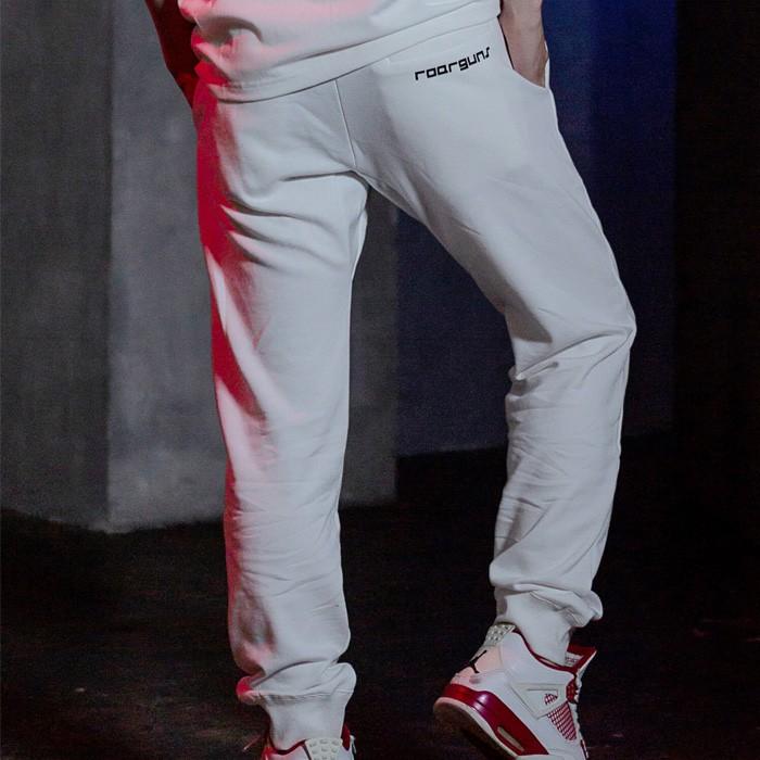 roarguns ロアー ロアーガンズ ヒュンメル ロゴ刺繍パンツ ホワイト