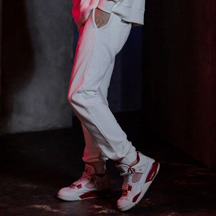 roarguns ロアー ロアーガンズ ヒュンメル ロゴ刺繍パンツ ホワイト