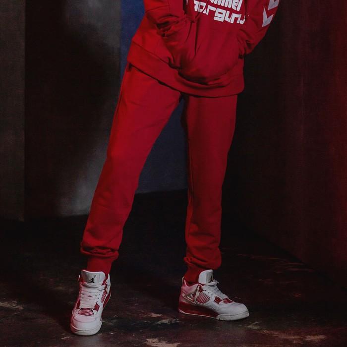 roarguns ロアー ロアーガンズ ヒュンメル ロゴ刺繍パンツ ホワイト