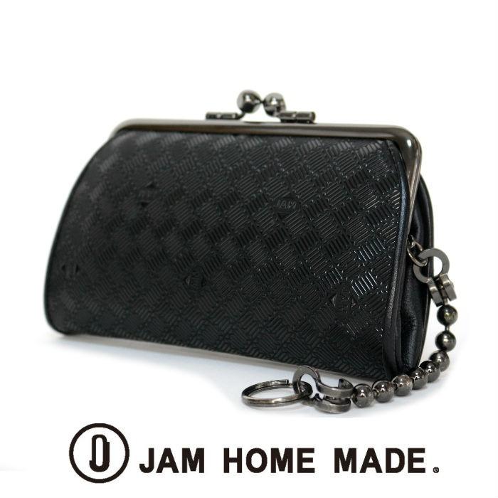 ⭐️未使用品⭐️　JAM HOME MADE　印伝屋　がま口財布　レザーウォレット JAM HOME MADE(ジャムホームメイド) BLACK DIAMOND 印傳屋 印伝