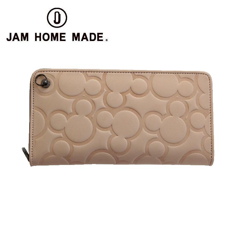 ジャムホームメイド JAM HOME MADE ミッキーマウスビッグアイコンラウンドファスナー長財布/ロングウォレット-ヌメ- 牛革 革財布 メンズ  レディース :jwd-wa007n:G FIELD - 通販 - Yahoo!ショッピング