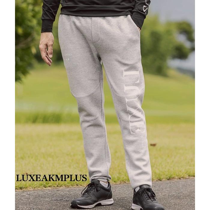 LUXE AKM PLUS SALE セール スムースロゴロングパンツ メンズ