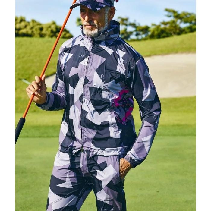 LUXE AKM PLUS カモ柄トラックパンツ ゴルフ スポーツ LUXEAKMPLUS