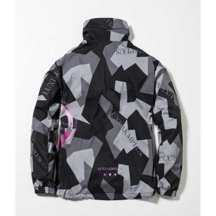 【LUXEAKMPLUS】ゴルフ カモ柄 トラックジャケット ブルゾン Lサイズ LUXE AKM PLUS カモ柄トラックジャケット スポーツ ゴルフ