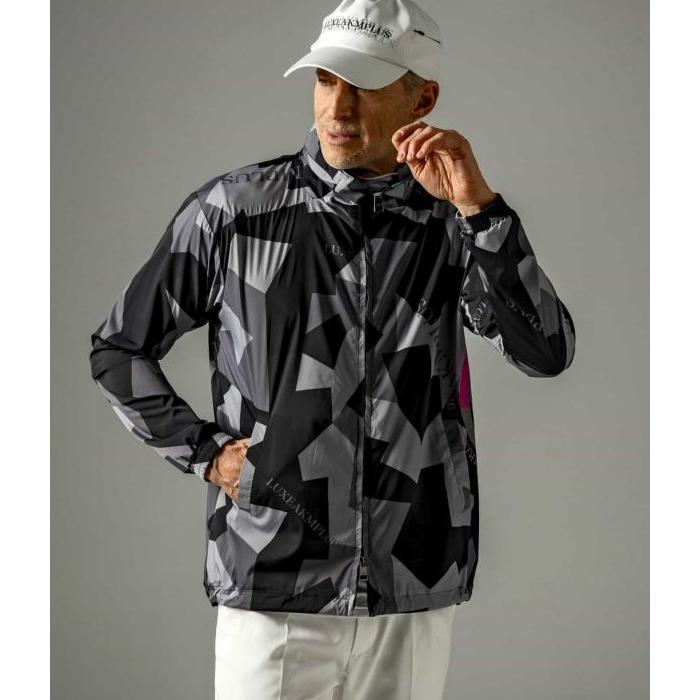 【LUXEAKMPLUS】ゴルフ カモ柄 トラックジャケット ブルゾン Lサイズ 楽天市場】LUXEAKMPLUS リュクスエイケイエムプラス ゴルフ カモ