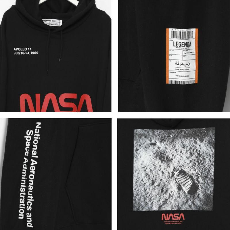 LEGENDA レジェンダ NASAコラボ BACK PHOTO LOGO Hoodie
