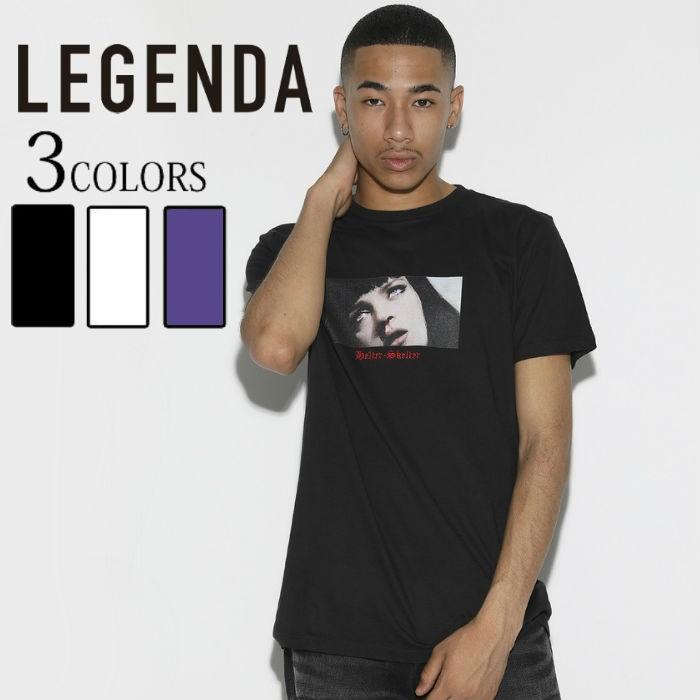 LEGENDA レジェンダ Helter Skelter ルーズシルエットクルーネックTシャツ 半袖 メンズ レディース ストリート オーバーサイズ ビッグシルエット
