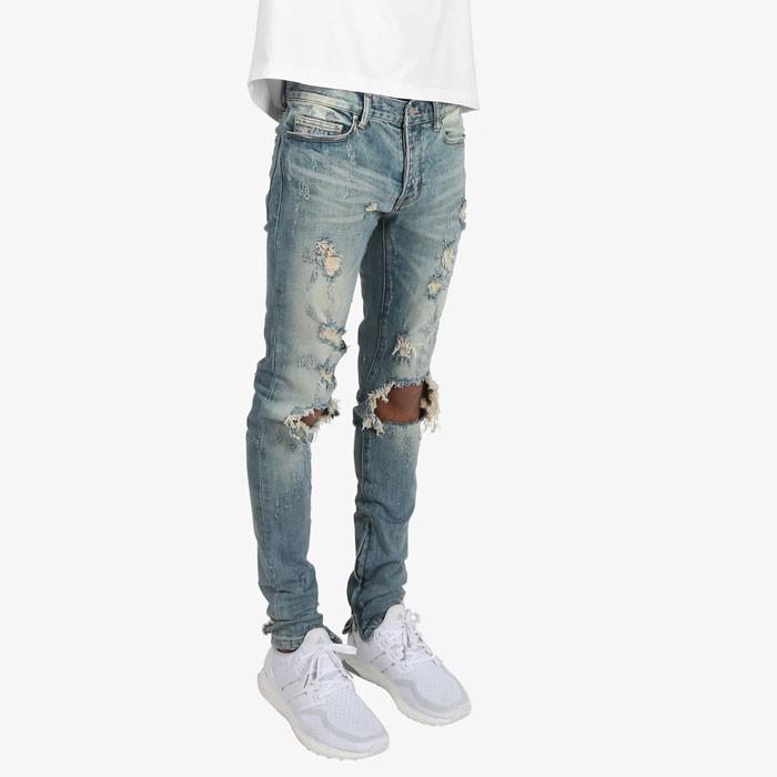 mnml ミニマル M47 STRETCH DENIM ストレッチ 裾ZIPジップ