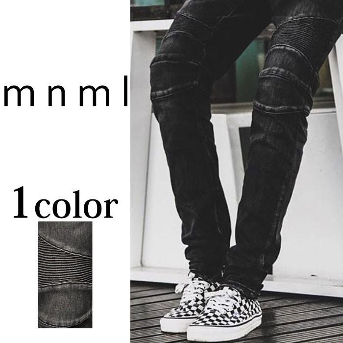 Mnml ミニマル M14 Stretch Denim Black ボトムス メンズファッション バイカーパンツ 通販 スキニー Skinny Bottoms パンツ M17 D361 Blk G Field 通販 Yahoo ショッピング