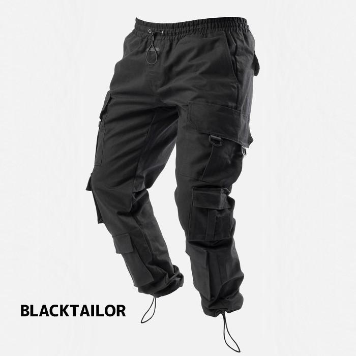 BLACKTAILOR メンズ カーゴパンツ N30 CARGO BLACK スト系 ストリート