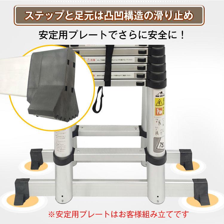 5way はしご　脚立 伸縮性はしご兼脚立5m zk110