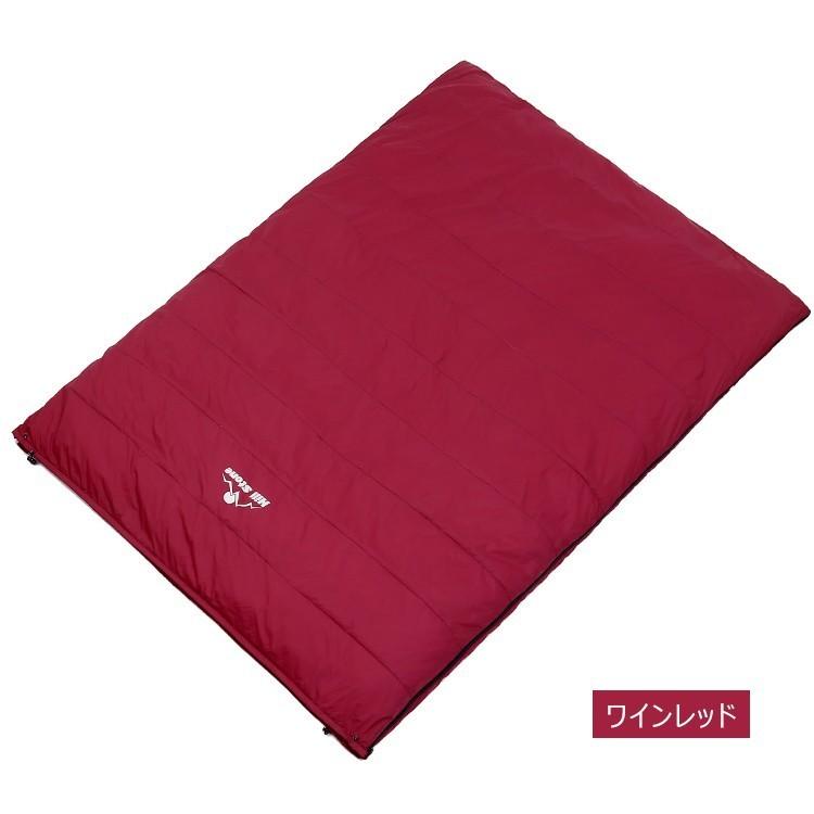 FieldCore 寝袋 Teflon EcoElite™ ワインレッド 2人用あったか寝袋 親子 家族 ふかふかフェザー 寝袋 キャンプ