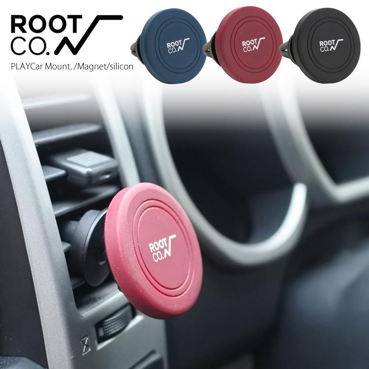 ROOT CO. PLAYCar Mount. カーマウント スマホ 磁石 固定 車載スマホスタンド メタル