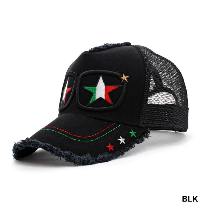 スターリアン　starlean スワロフスキー　キャップ　帽子　ブラック　黒 スターリアン StarLean キャップ CAP 帽子 メンズ サングラス刺