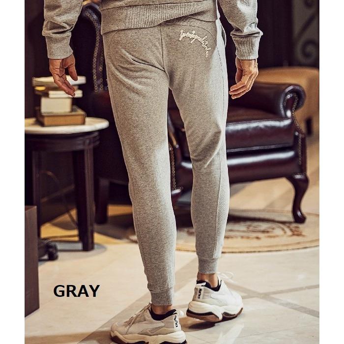 1PIU1UGUALE3 RELAX コード刺繍スウェットパンツ メンズ