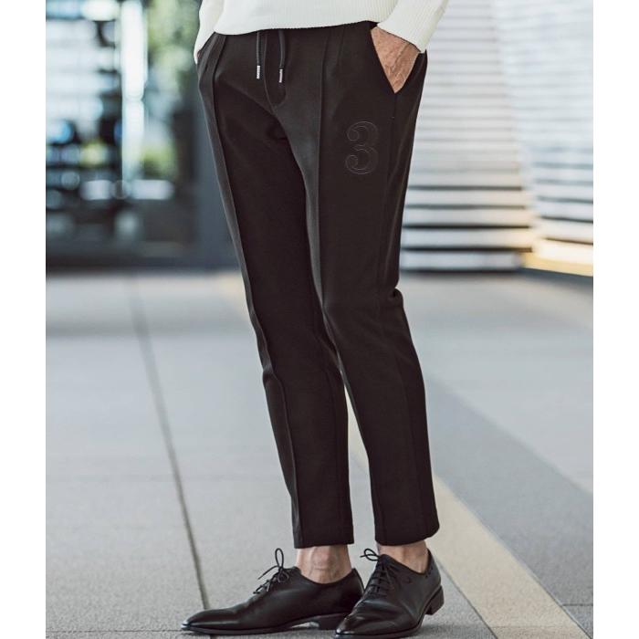 サイズ2XL【未使用】1PIU1UGUALE3 サイドロゴ スラックスパンツ 1PIU1UGUALE3 RELAX 3ロゴブラッシュドスラックス メンズ きれいめ