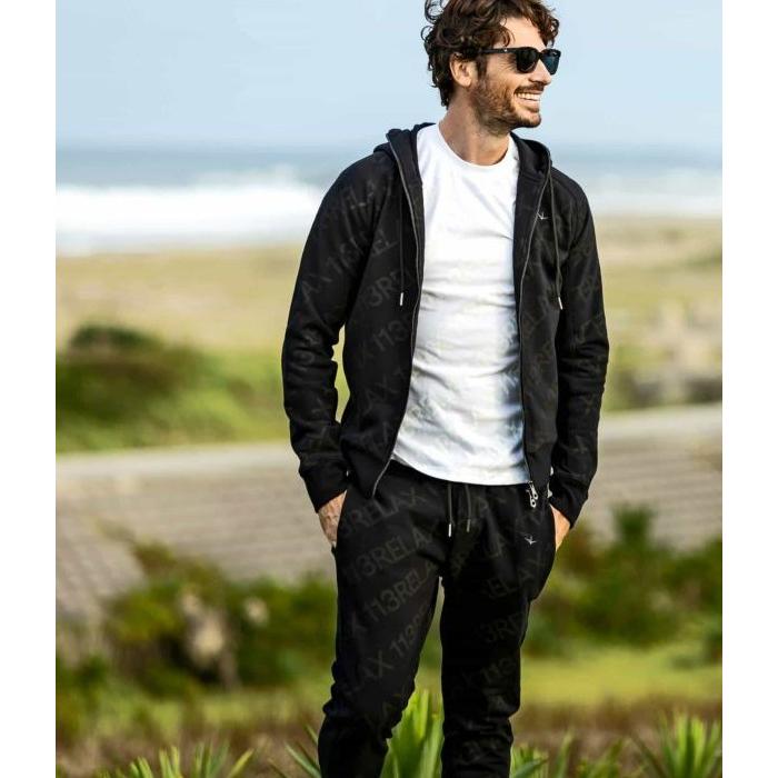 欲しいの 総柄ロゴロングパンツ スウェット 1PIU1UGUALE3 RELAX